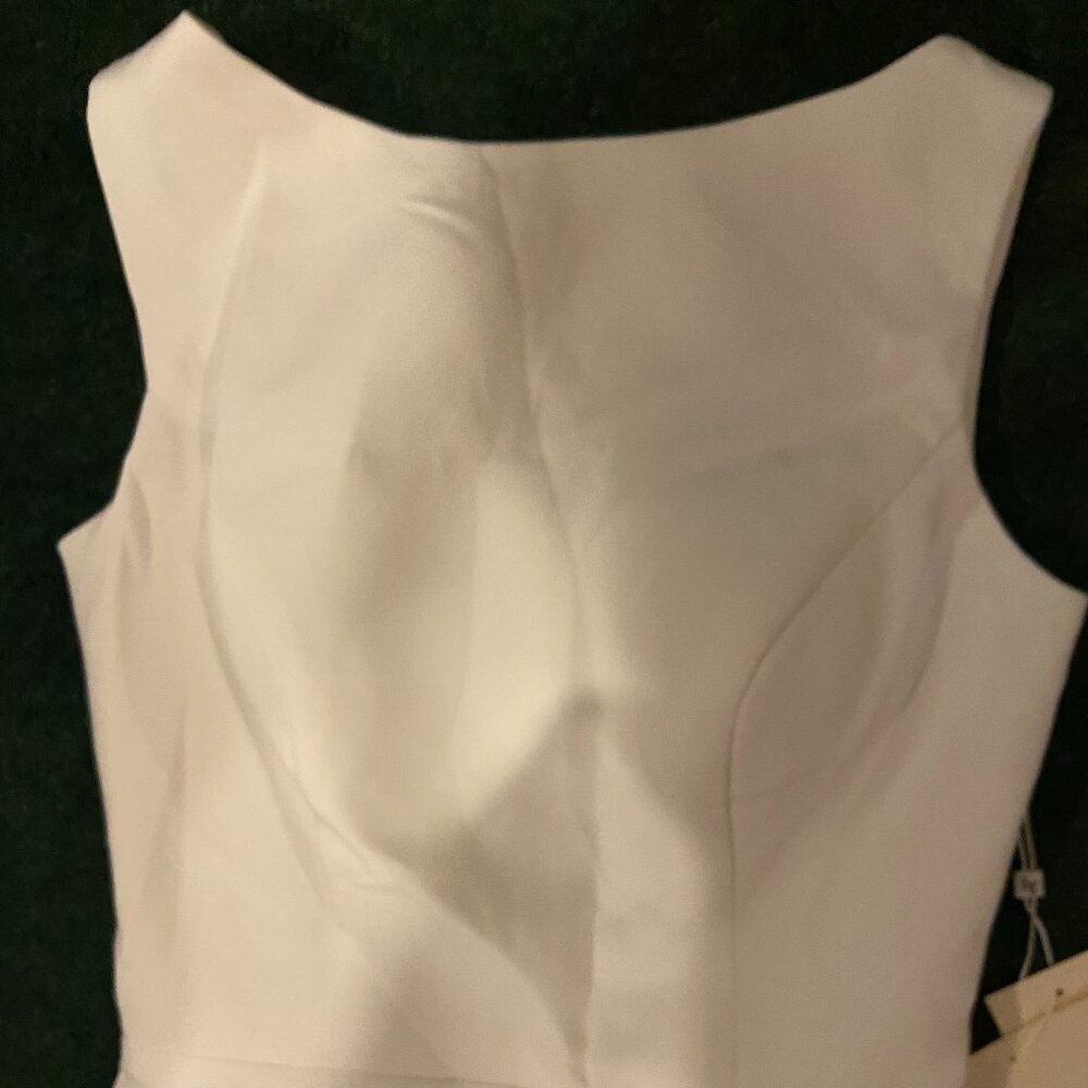 NWT LanTing Elegant White Satin Mermaid Gown – New with Tags - Picture 2 of 4